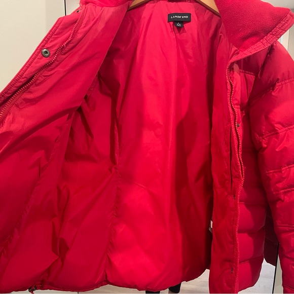 Lands End Down Puffer Coat WMNS Large - Picture 5 of 7